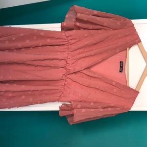 Burnt orange summer dress